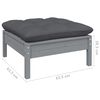 vidaXL Garden Lounge Set Grey Solid pinewood Medium Modular