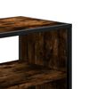 vidaXL TV Cabinet Smoked Oak Engineered wood, Metal Medium Modern