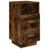 vidaXL Bedside Cabinet Set of 2 Smoked oak Engineered wood