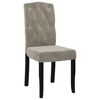 vidaXL Dining Chairs 4 pcs Light Gray Velvet