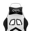 vidaXL Gaming Chair White and Black Faux Leather