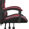 vidaXL Gaming Chair Black and Wine Red Faux Leather