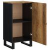 vidaXL Sideboard Honey brown and black Solid mango wood, iron Compact