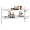vidaXL Wall Shelf Silver Stainless steel 39.4 x 11.8 x 23.6 in