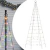 vidaXL LED Christmas Tree Colorful Copper, Iron 70.9 in height