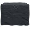 vidaXL Furniture Cover Plain Black 49.21 x 49.21 x 29.13 in Fabric