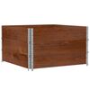 vidaXL Garden Planter Brown Solid Pine Wood 39.4 x 39.4 in Foldable