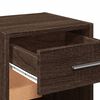 vidaXL Bedside Cabinet Brown oak Engineered wood 13.8 x 13.4 x 25.6 in