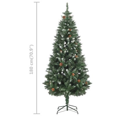 vidaXL Artificial Pre-lit Christmas Tree with Ball Set 70.9"