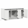 vidaXL TV Cabinet White 39.37 x 14.96 x 19.29 in Engineered Wood