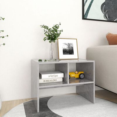 vidaXL Side Table Concrete Gray 23.6"x15.7"x17.7" Engineered Wood