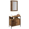 vidaXL Bathroom Furniture Set 2 pcs Brown 23.6" x 11.8" x 23.6
