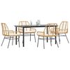 vidaXL Garden Dining Set Brown