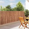vidaXL Bark Fence Brown 400 x 125cm Bark
