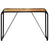 vidaXL Dining Table Brown Solid Mango Wood 46.5x23.6x29.9 in Industrial