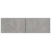 vidaXL TV Cabinet Set of 4 Concrete Grey Engineered Wood TV Cabinet