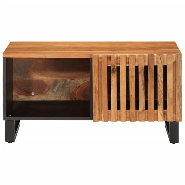vidaXL Coffee Table Brown Solid Acacia Wood Medium Coffee Table
