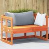 vidaXL Garden Sofa Bench Wax brown Solid pine wood Large Extendable