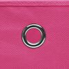 vidaXL Storage Box Set of 10 Pink Non-woven fabric 11.0x11.0x11.0 in
