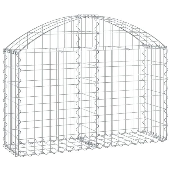 vidaXL Gabion Basket Silver Galvanized iron 39.4x11.8x23.6/31.5 in