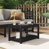 vidaXL Garden Table Black Solid Pine Wood Medium Garden Table