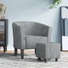 vidaXL Tub Chair Dark Grey Velvet (100% polyester), pinewood, plywood