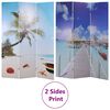 vidaXL Folding Room Divider 47.2"x66.9" Beach