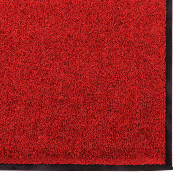 vidaXL Doormat Red and Black 35.4" x 59.1" Polypropylene and vinyl