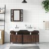 vidaXL Bathroom Cabinet Set Brown Oak