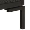 vidaXL TV Cabinet Black Solid mango wood, powder-coated steel 45.3 in