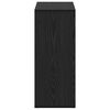 vidaXL Book Cabinet Black Oak 27.36 x 11.42 x 27.36 in Engineered Wood
