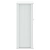 vidaXL Bathroom Wall Cabinet White Solid pine wood, engineered wood, metal