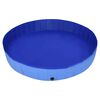 vidaXL Dog Swimming Pool Blue PVC 118.1 x 15.7 in Collapsible