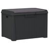 vidaXL Garden Storage Box Anthracite Polypropylene Medium