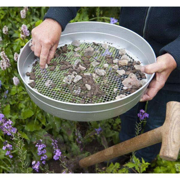 Nature Garden Sieve Silver Galvanized steel Medium Lightweight
