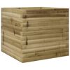 vidaXL Garden Planter Natural Wood Solid Pine Wood 19.7 x 19.7 in