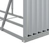vidaXL Log Holder Silver 92.1"x17.7"x39.4" Galvanized Steel