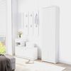vidaXL Hallway Wardrobe White Engineered wood Compact Hallway Wardrobe