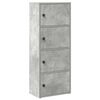 vidaXL Bookcase Concrete grey Engineered Wood Medium Bookcase