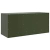 vidaXL TV Cabinet Olive Green Cold-rolled steel Medium TV Cabinet
