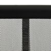 vidaXL Insect Door Screen with 10-Piece Mesh Curtain Black 94.5x94.5"