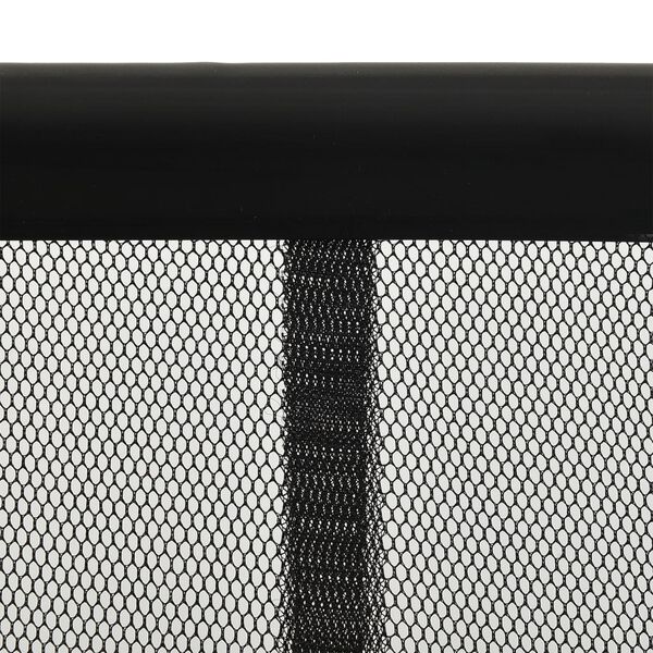 vidaXL Insect Door Screen with 10-Piece Mesh Curtain Black 94.5x94.5"