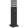vidaXL Outdoor Floor Lamp Black Die-cast Aluminum, Polycarbonate