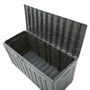 vidaXL Storage Box Black Polypropylene Large Storage Box Rectangular