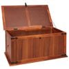vidaXL Storage Chest Brown Solid acacia wood, MDF 31.1 x 13.4 x 12.6 in