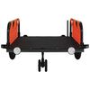vidaXL Bike Trailer Orange Oxford Fabric and Iron