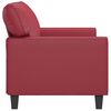 vidaXL 2-seater Sofa Wine Red Faux leather Medium Durable Sofa