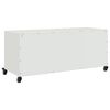 vidaXL TV Cabinet White Cold-rolled Steel Medium TV Cabinet