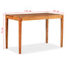 vidaXL Dining Table Solid Wood 46.5"x23.6"x29.9"