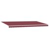 vidaXL Retractable Awning Burgundy Powder-coated aluminum Large